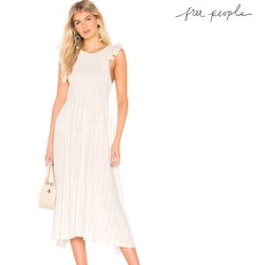 ❤️Free People Chambray Butterflies Midi Dress